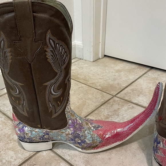 Cowboy Boots pointy toe  men size 10.5 11 as seen in David Guetta music video - Picture 9 of 13